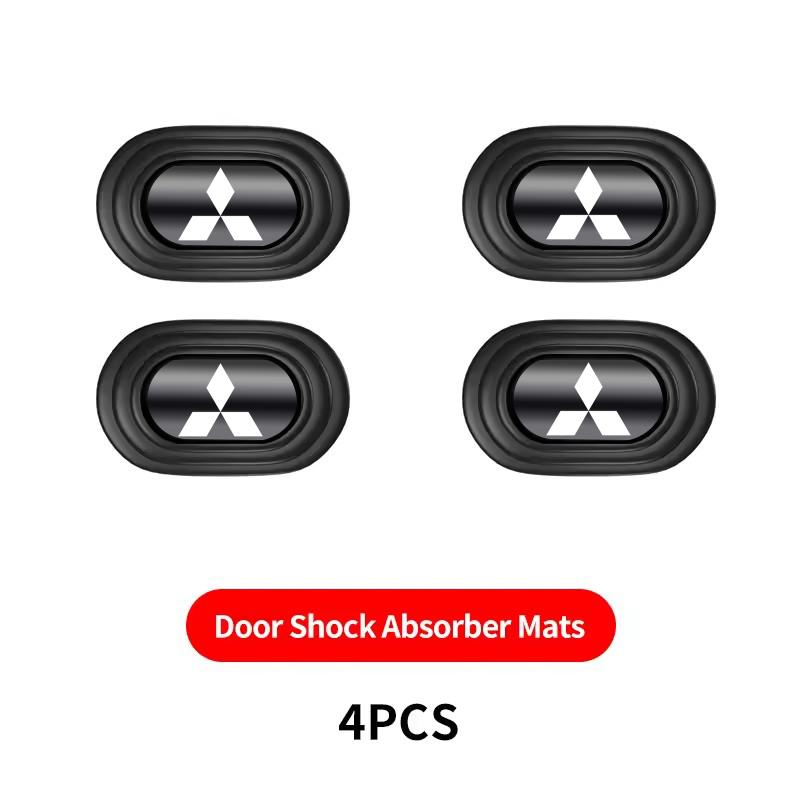 For Mitsubishi Eclipse Galant Mirage L200 Xpander Triton Colt Pajero Car Door Silicone Mat Anti Shock Pad Stickers Accessories