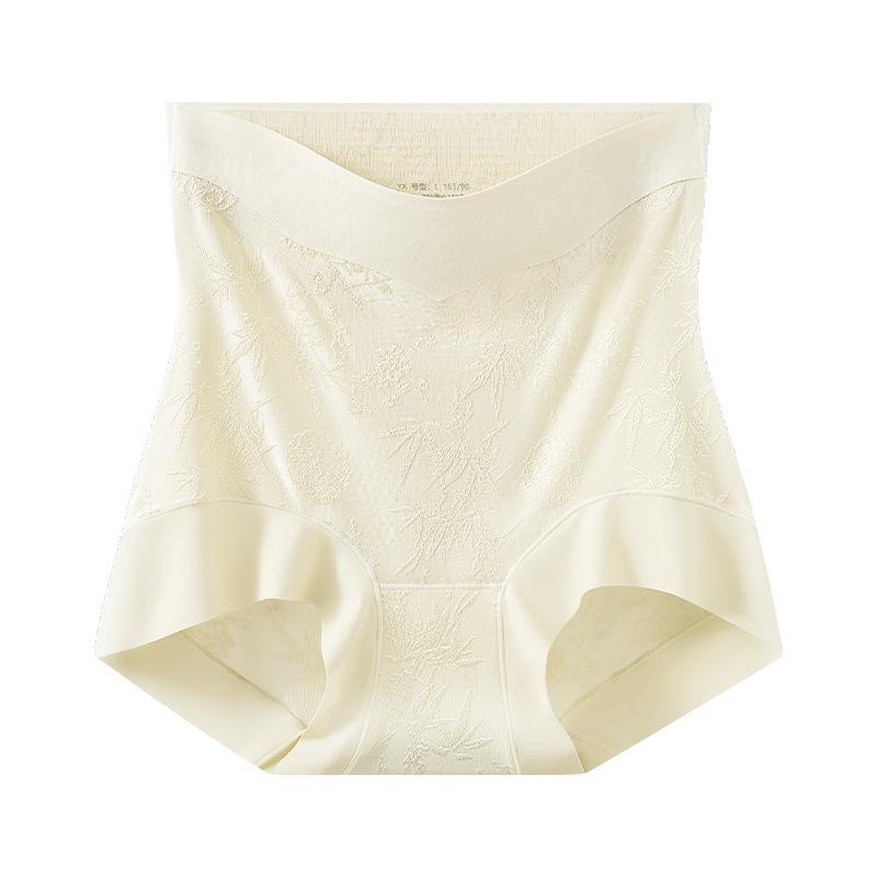 Трусики с высокой талией, утягивающие живот и бедра, модель 2025 года – в китайском стиле, не сползают, обеспечивают легкую коррекцию фигуры.