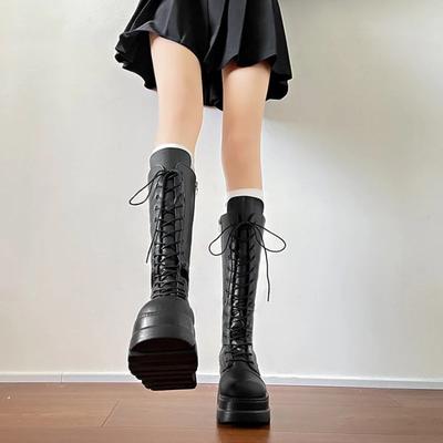 Зима 2024 новая модная модель, удобные женские повседневные модные ботильоны на танкетке с круглым носком