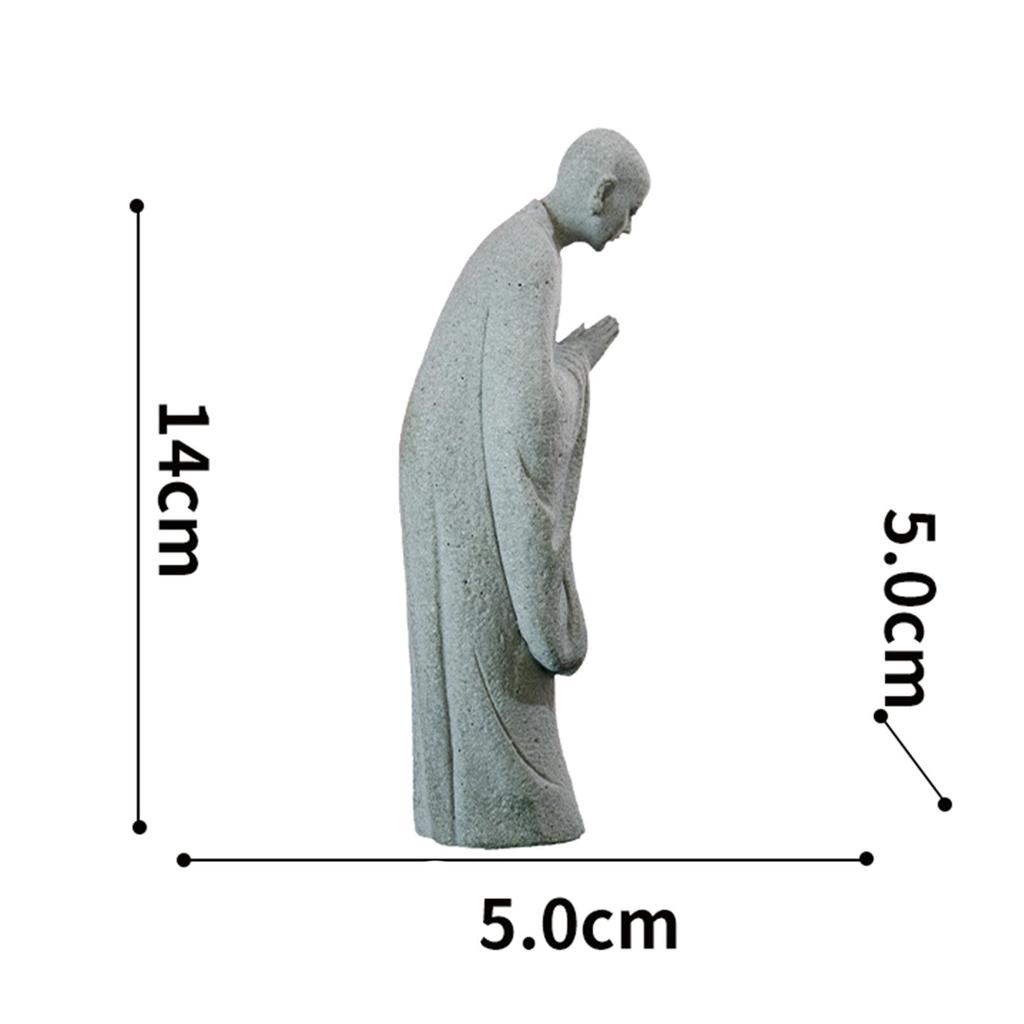 Смола Аквариум Статуя Будды Фигурка Внутреннее Украшение Пейзаж Стоящий