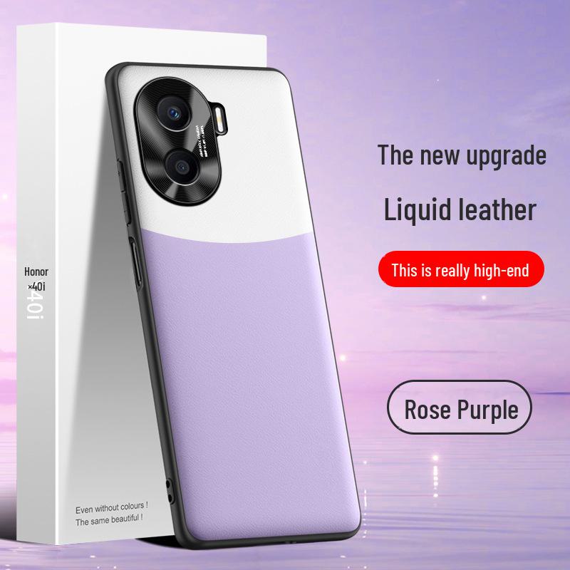 Защитный чехол Liquid Leather для Honor X40i — защита от падений, защита от обрастания, индивидуальная доставка