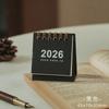 2026 Mini Simple Calendar Small Desk Calendar Creative Coil Calendar Planner Desktop Decoration Office Stationery Wall Calendar