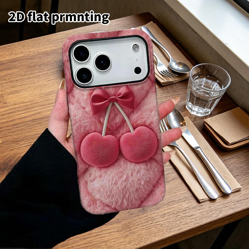 Phone Case: 2D flat Samsung Galaxy A34 A35 M05 M06 S20 S22 S21 FE Plus 5G protective case, with heart cherry, perfect Christmas and Halloween holiday