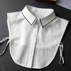 Womens Shirt Fake Collar Classic Blouse Tops Shirt Solid Color Shirt Detachable Collar Female Removable False Fuax Collars