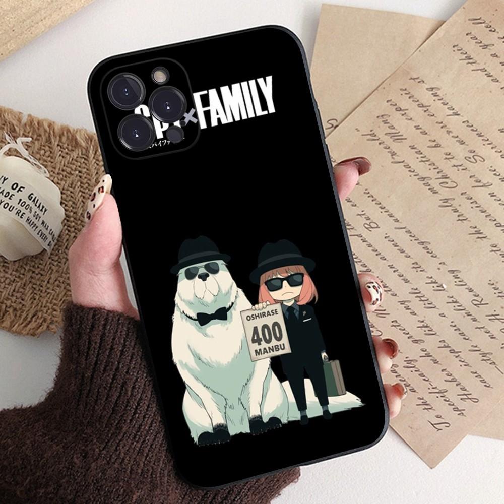 Мультяшный чехол для телефона SPY FAMILY Аниме Силиконовый Мягкий для iphone 15 14 13 12 11 Pro Mini XS MAX 8 7 6 Plus X XS XR Чехол