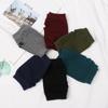 Fashion Wool Winter Autumn Warm Exposed Finger Knitted Wool Glove Half Mitten Wrist Gloves