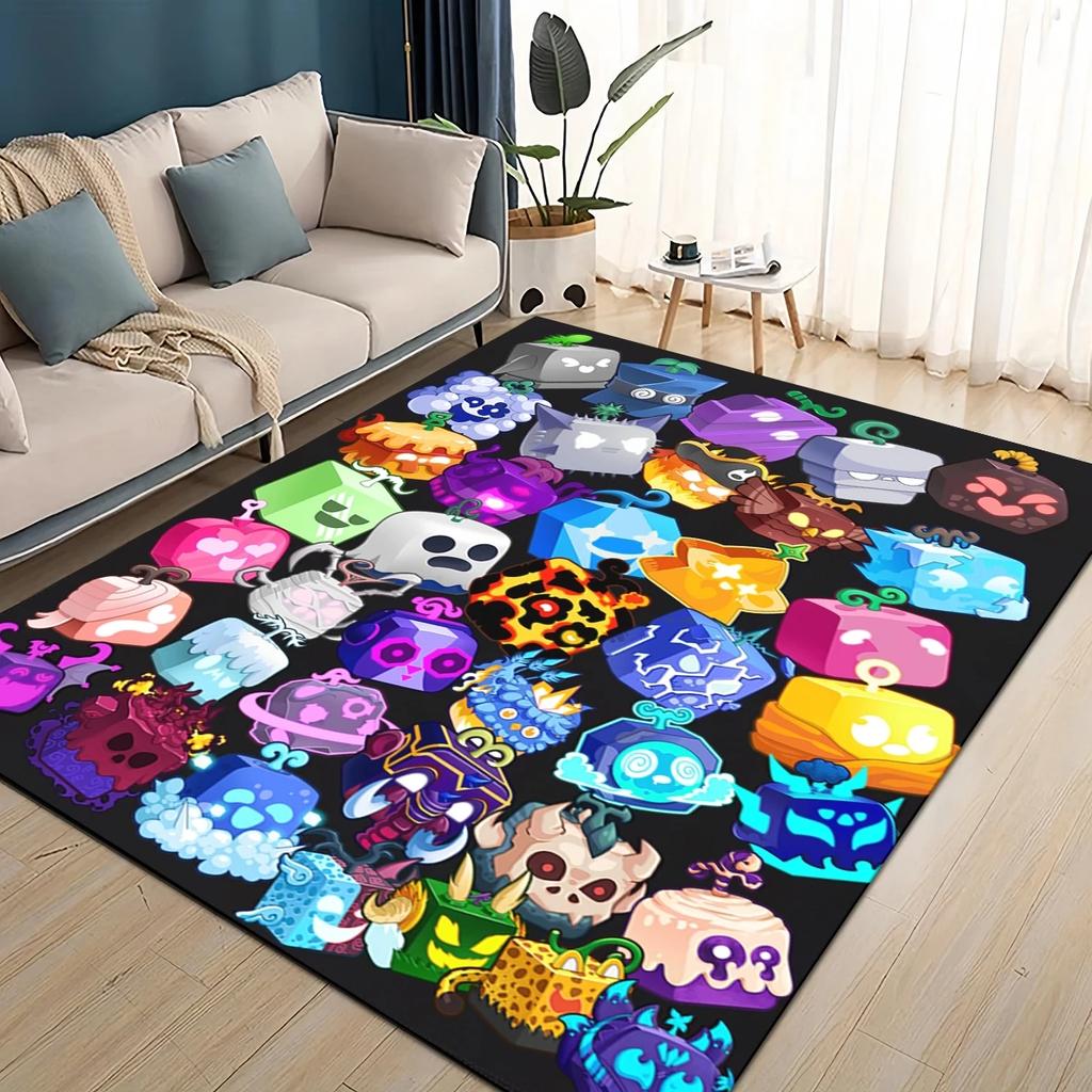 27 Style New B-Blox Fruit Cartoon Carpet Rug for Living Room Bedroom Home Sofa Decoration,Kids Play Non-slip Floor Mat