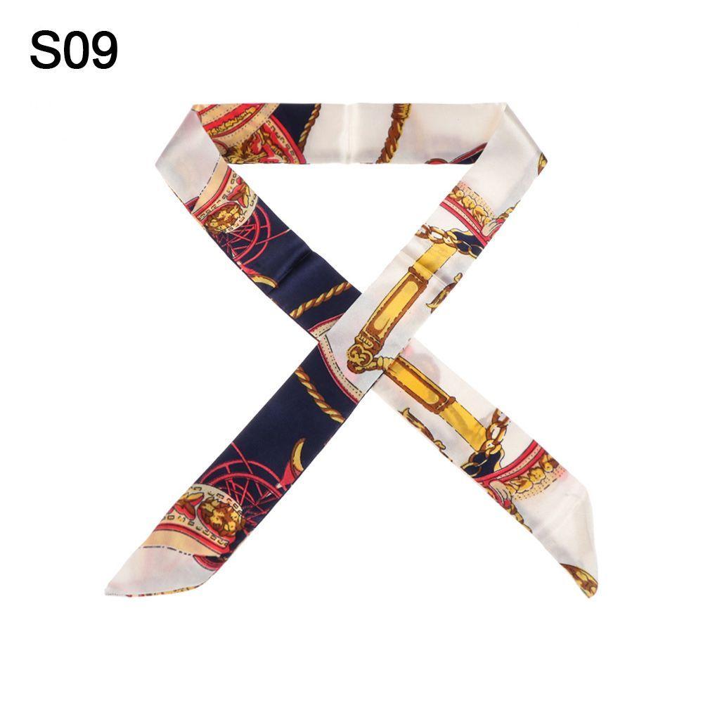 Girls Wrist/Waistband Hairband Small Silk Scarf Decor Ribbon Scarf Neck Scarf Handbag Handle Ribbon