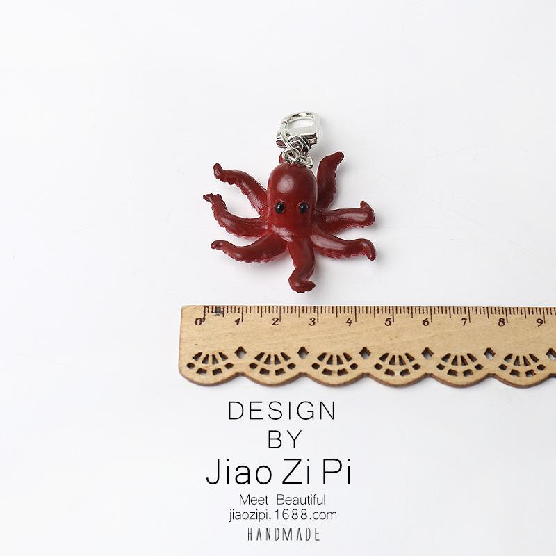 Squid & Octopus Keychain: Fun, Versatile Backpack Accessory & Car Pendant