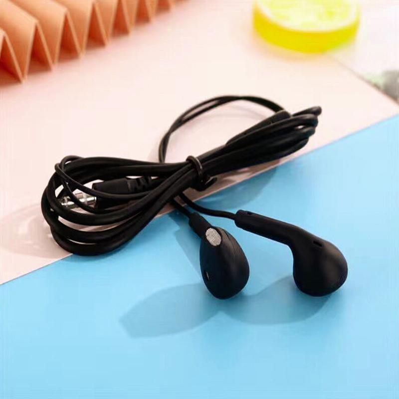 3,5-миллиметровый разъем Candy Color Macaron Проводная гарнитура-вкладыш с микрофоном для музыкальных звонков Студенческая деловая простая проводная гарнитура унисекс