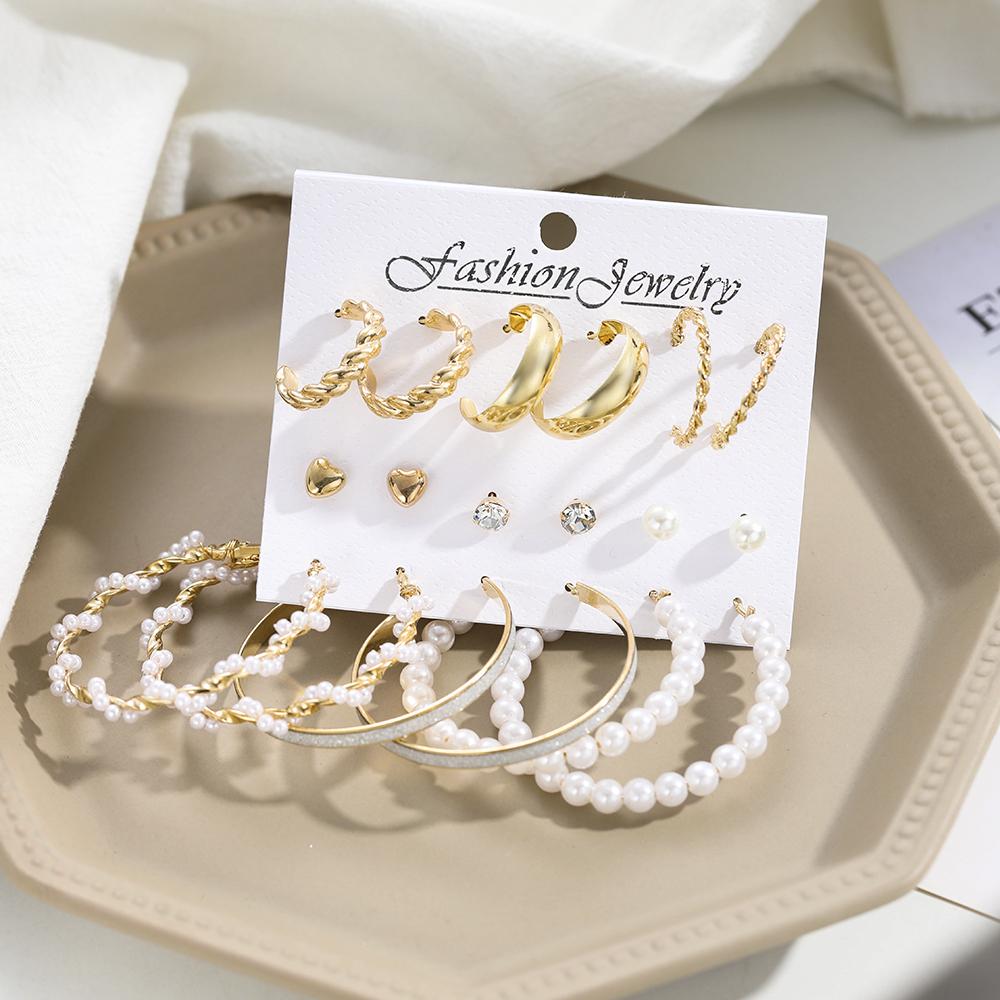 Модные элегантные серьги-кольца, комплект женских серег-гвоздиков с листьями бабочки, модные ювелирные изделия