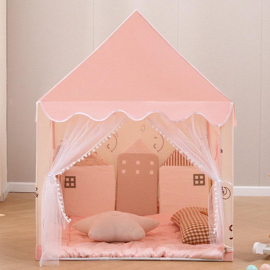 Игровая палатка для игр в парке развлечений, спальная палатка, мобильная секретная база, легко собирается, хорошая воздухопроницаемость, подходит для подарка на день рождения, замок для мальчиков и девочек