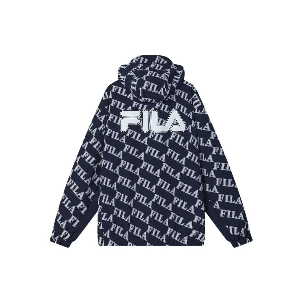 Fila Мужская повседневная тканая куртка с капюшоном и логотипом F11M419704F-ZB