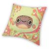 Smiling Puffer Boxfish Square Pillowcase Polyester Linen Velvet Creative Zip Decor Throw Pillow Case Room Cushion Cover