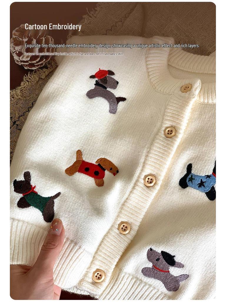 Premium Knitted Family Outfits for Spring & Autumn: Matching Sets for Parent-Child (3 or 4) - Mother-Son & Mother-Daughter Styles
