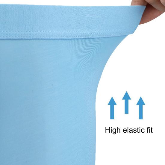 Мужские трусы-боксеры, эластичные, средней талии, U-образные, однотонные шорты, широкий пояс, тонкие трусы из ледяного шелка