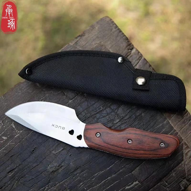 Stainless Steel Boning Knife Camping Knife Carving Knife Mongolian Hand-forged Kitchen Knife Multi-purpose Outdoor Portable with Knife Set