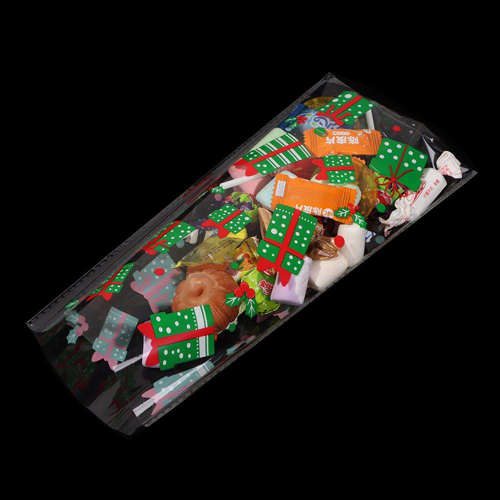 Santa Claus Snow Bell Tree Cookie Packing Candy Cellophane Bag Christmas Gift Bags Baking Packaging