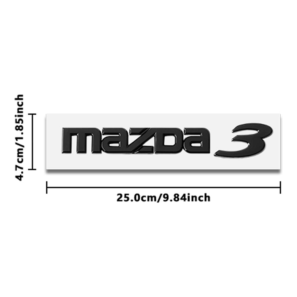 1PCS Car ABS Letter Logo Sticker Body Trunk Decoration Sticker Accessories For Mazda 3 5 6 7 Axela CX-5 CX-3 CX-4 Atenza Demio bv5