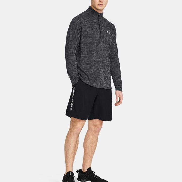 Under Armour Ua Tech™ Письменный принт Тканые повседневные шорты Мужские шорты Черные 1383356-001