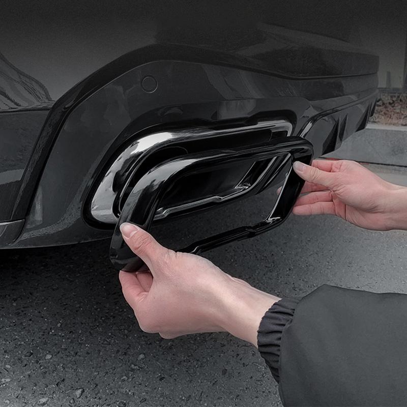 Декоративная рамка для автомобильного глушителя, крышка выхлопной трубы для BMW X5 G05 X6 G06 X7 G07 2019-2024 Аксессуары