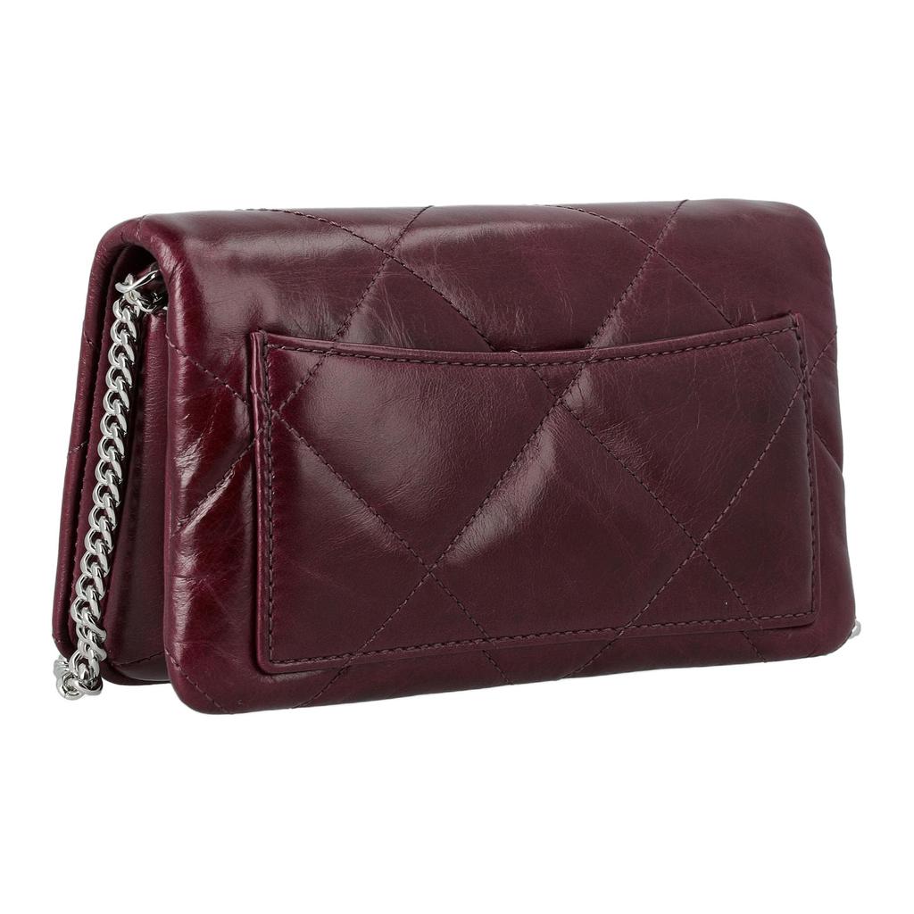 Tory Burch Kira Front Logo Diamond Pattern Leather Crossbody Mini Bag Women Bags Burgundy 174393-500