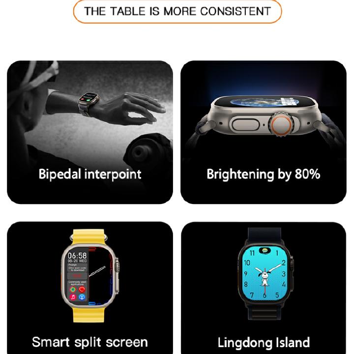 T900 Ultra 2 Смарт-часы Жесты Ответ на звонки Игры Мужские Спортивные Часы Женские Часы с Измерением Пульса Артериального Давления Умные Часы для Телефонов iOS Android