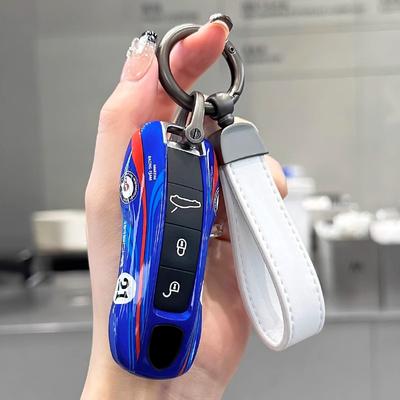 Для Porsche Cayenne 718 MACAN Panamera 911 Macan Boxster Cayman Пульт Многоцветный Чехол для Автомобильного Ключа Запасная Крышка Аксессуары