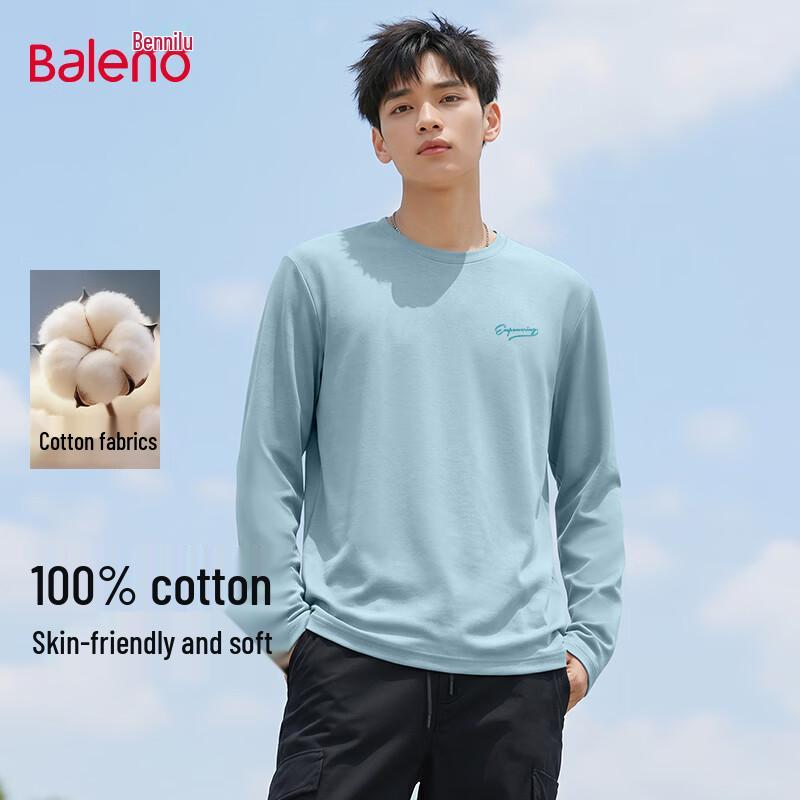 Baleno Men's Heavy Cotton Long Sleeve T-Shirt