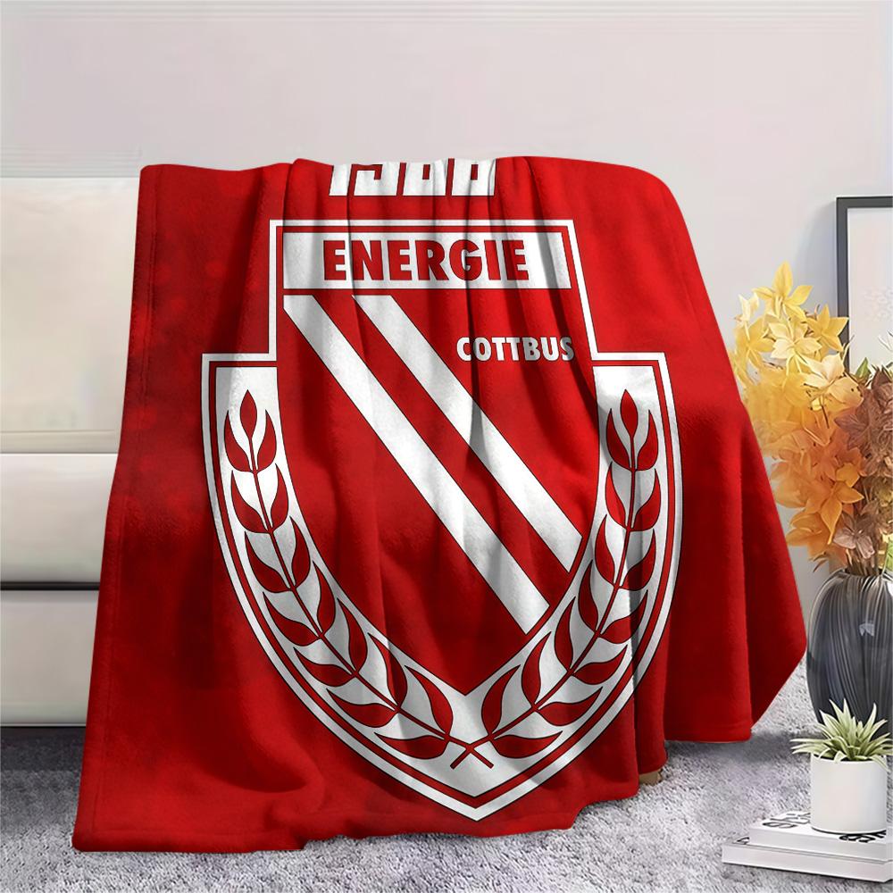 FC Energie Cottbus Flannel Blanket, High quality Comfortable for All Seasons, Home Decor, Warmth and Comfort