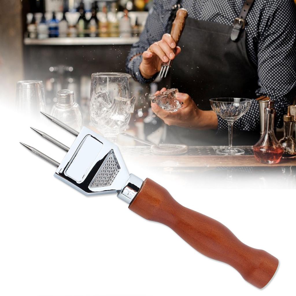 Stainless Steel Ice Chisel Removal Pick Crushed Ice Tool Bar Accessories