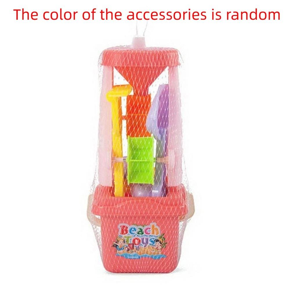 Pink Beach Toys Safety Sand Shovel Sandglass Children Sand Toys Outdoor