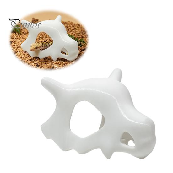 Украшение для террариума питона-шара, Реалистичный череп, Укрытие для рептилий, Пещера-укрытие для геккона, Декор террариума, Пластиковое укрытие для змеи, Полая кость