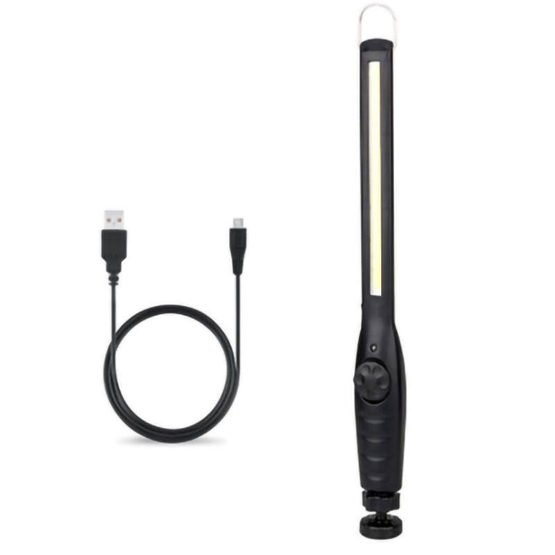 COB Work Light Rechargeable LED Work Lamp With Magnetic Base 360 Rotary Inspection Light For Car Repair Garage Emergency Camping