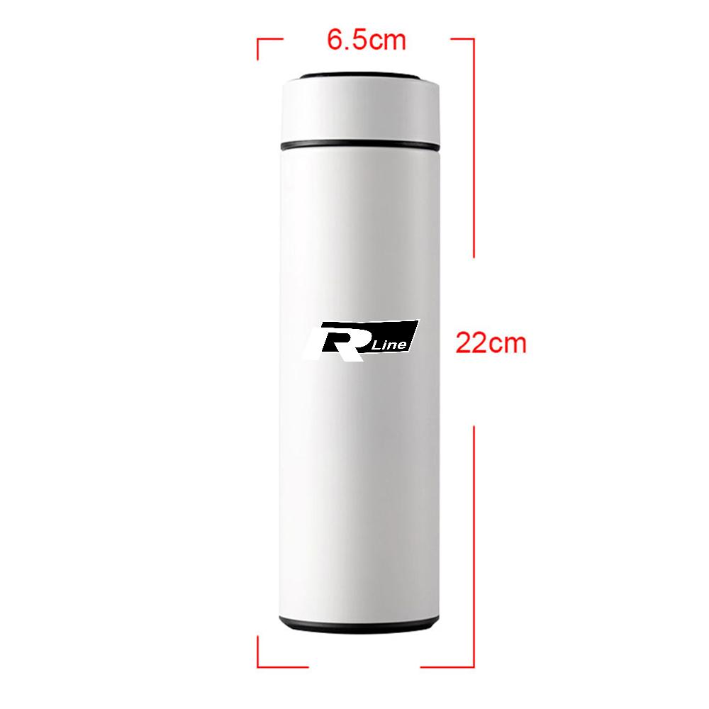 xyz1 Thermos Bottle Smart Cup With Temperature Display 304 Stainless Steel Insulated Vacuum Cup For VW Rline Polo Valve Accessories