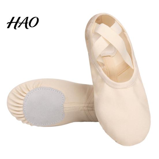 Stretch Fabric Dance Shoes 1 Pair Girls Ballet Full Breathable Soft Wear Resistant Lightweight Toddler Slippers Children