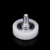 1Pcs With Screw Cabinet Moving Wheel Flat Sliding Door Roller Drawer Bearing Pulley  Furniture