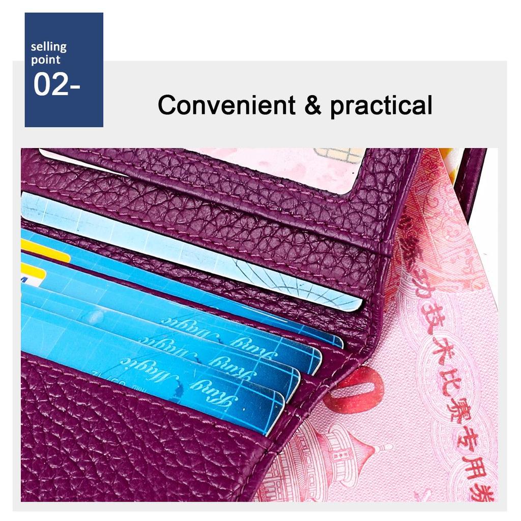 Japanese-Style RFID Genuine Leather Mini Wallet - Simple & Fashionable Coin Purse