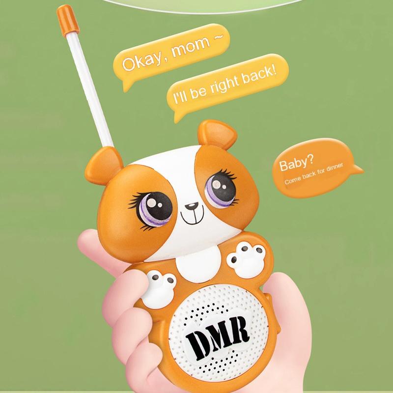 Милая детская рация с пандой, игрушка для дома и улицы, интерактивная беспроводная электрическая игрушка для родителей и детей, портативная рация