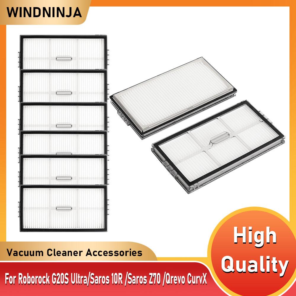 HEPA Filter For Roborock G20S Ultra/Saros 10R /Saros 20/Saros Z70 /Qrevo CurvX EdgeT /Qrevo Curv 2 Pro Robot Vacuum Cleaner Vacuum Filters Accessories