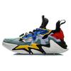 Li Ning Qianhangce Нескользящее Покрытие Низкие Винтажные Баскетбольные Кроссовки Мужские Серый Аквамариновый Зеленый AGLQ075-1