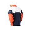 Adidas Originals Trefoil Contrast Stripe Casual Polo Long Sleeve Sweatshirt Unisex Tops White Orange Royal-Blue DV3146