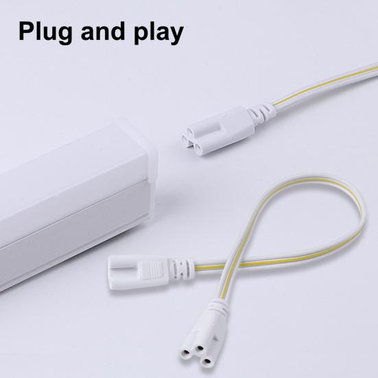 2 шт. Соединительный кабель для светодиодной лампы, 3-контактный ПВХ-пластиковый медный провод, светодиодная трубка, интегрированный 3-отверстийный разъем «папа-мама» для светодиодных люминесцентных ламп