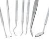 1Pc Dental Tools Kits Clean Scraper Tooth Cleaner Tool Mouth Mirror Tweezers Probe Probe Hook Double Heads Dentist Instrument