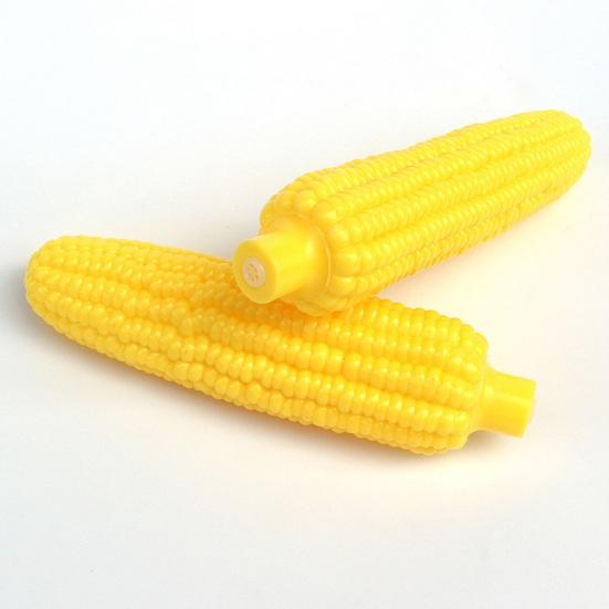 Soft Corn Shape Dog Squeaky Toy Teeth Grinding Pet Chew Toy Interactive Playing