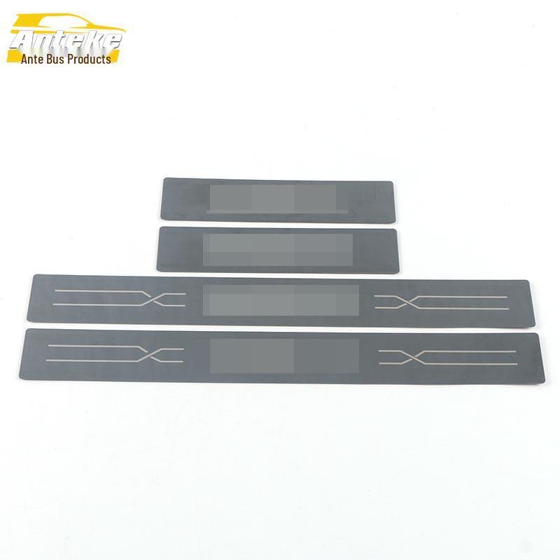 21 Mocha Sill Strip Decorative Patches: Stainless Steel Bumper Welcome Pedal Exterior Accessories