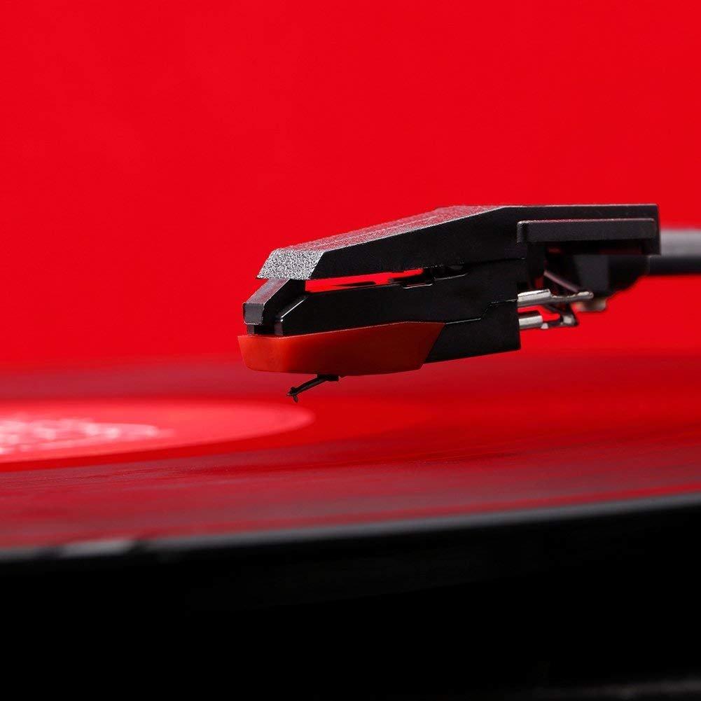 Иглы для проигрывателей виниловых пластинок, Replacement Needles for Record and Phonographs 4-Pack Players, Turntables, (красный)