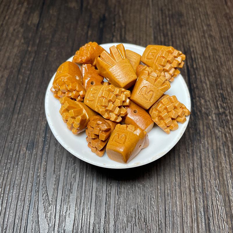 Xinshan Carved Sandalwood Beads and Phone Pendant Accessories