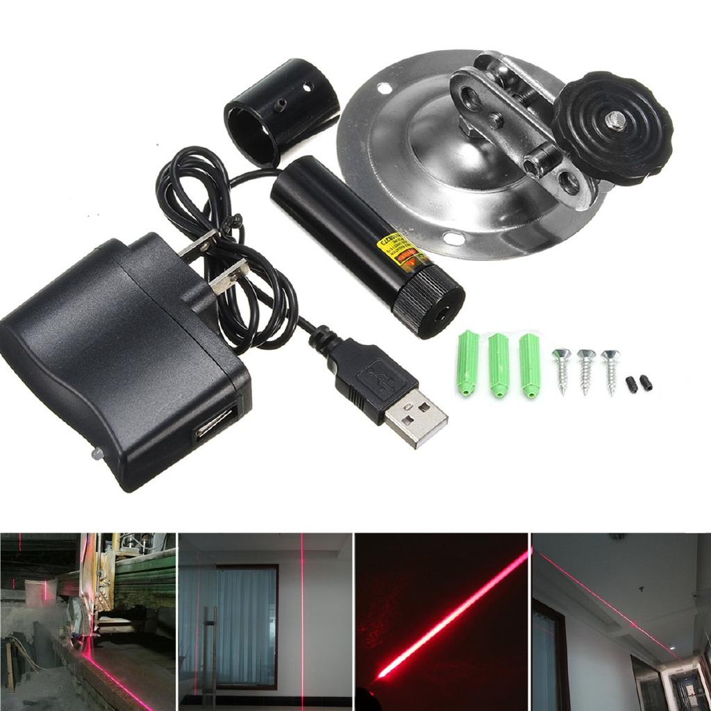 650nm 100mW Red Laser Line Module Locator For Cutting Machine + Adapter & Mount Industrial Woodworking Stone
