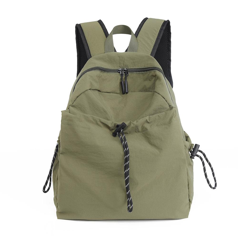 Women's Nylon Backpack Middle School Student Schoolbag Large Capacity Campus Lightweight Travel Bag